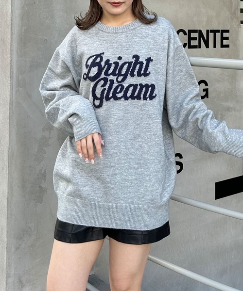 INGNI（イング）の「ロゴチュニックニット（ニット/セーター・レディース・ホワイト×ブラック/ブルーグレー/ブラック×ホワイト・M）」の18枚目の写真