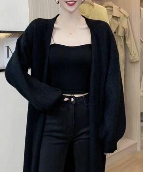 Miniministore（ミニミニストア）の「ニットカーディガン レディース 秋 韓国（カーディガン/ボレロ・レディース・アイボリー/ブラック/ダークグレー/ベージュ/レッド/ブルー・フリー）」の17枚目の写真