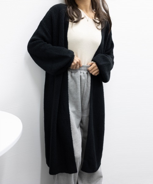 Miniministore（ミニミニストア）の「ニットカーディガン レディース 秋 韓国（カーディガン/ボレロ・レディース・アイボリー/ブラック/ダークグレー/ベージュ/レッド/ブルー・フリー）」の18枚目の写真