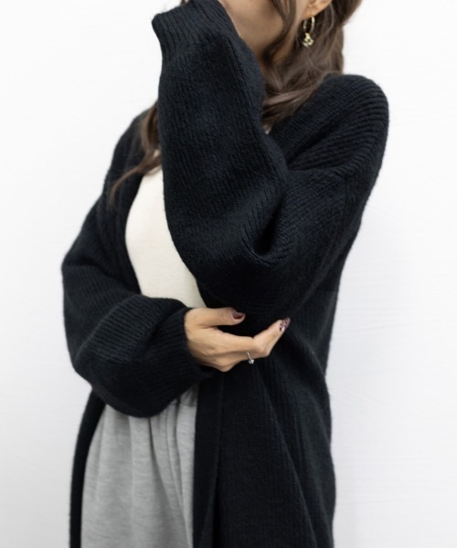 Miniministore（ミニミニストア）の「ニットカーディガン レディース 秋 韓国（カーディガン/ボレロ・レディース・アイボリー/ブラック/ダークグレー/ベージュ/レッド/ブルー・フリー）」の19枚目の写真