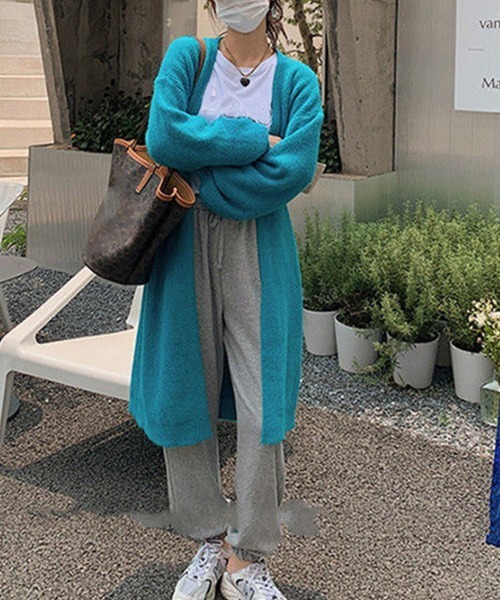 Miniministore（ミニミニストア）の「ニットカーディガン レディース 秋 韓国（カーディガン/ボレロ・レディース・アイボリー/ブラック/ダークグレー/ベージュ/レッド/ブルー・フリー）」の22枚目の写真