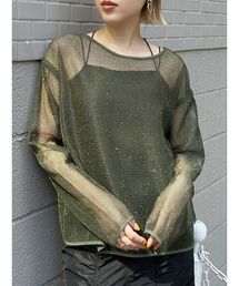 MURUA | メッシュシアーカットトップス(Tシャツ/カットソー)