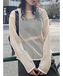 MURUA | メッシュシアーカットトップス(Tシャツ/カットソー)