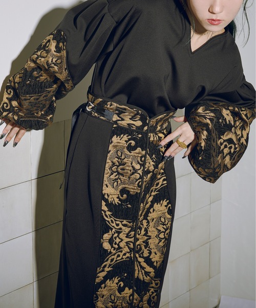 Ezick（エジック）の「Gobelin sleeve モードプルオーバー（その他トップス・レディース・ブラック/ブルー・FREE）」の13枚目の写真