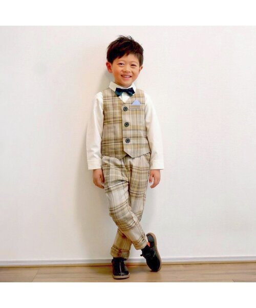 BREEZE（ブリーズ）の「【セットアップ可】フォーマルパンツ（スーツパンツ・キッズ・ネイビー/ベージュ・100/90/130/110/120）」の3枚目の写真