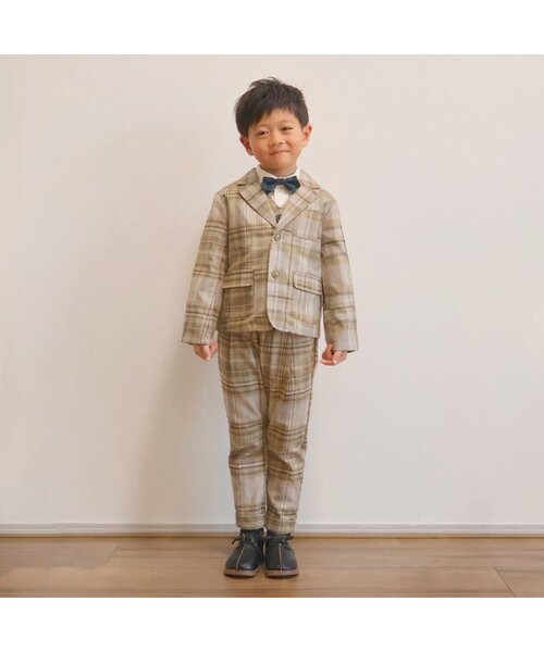 BREEZE（ブリーズ）の「【セットアップ可】フォーマルパンツ（スーツパンツ・キッズ・ネイビー/ベージュ・100/90/130/110/120）」の4枚目の写真