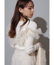 Mystrada（マイストラーダ）の「チュールフリルニット（ニット