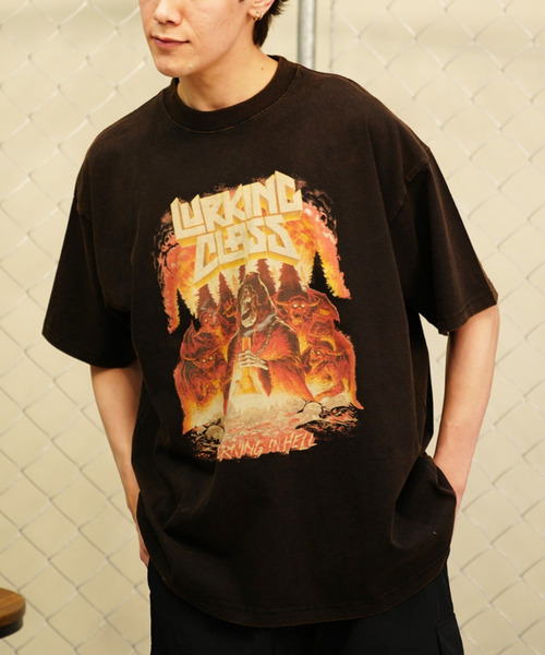 LURKING CLASS（ラーキングクラス）の「【ムラサキスポーツ限定】LURKING CLASS/ラーキングクラス フロントプリント オーバーサイズ半袖Tシャツ ST24STM17/ST24STM18/ST24STM19（Tシャツ/カットソー・メンズ・ブラック/ブラック系その他2/ブラック系その他・M/L/XL）」の3枚目の写真