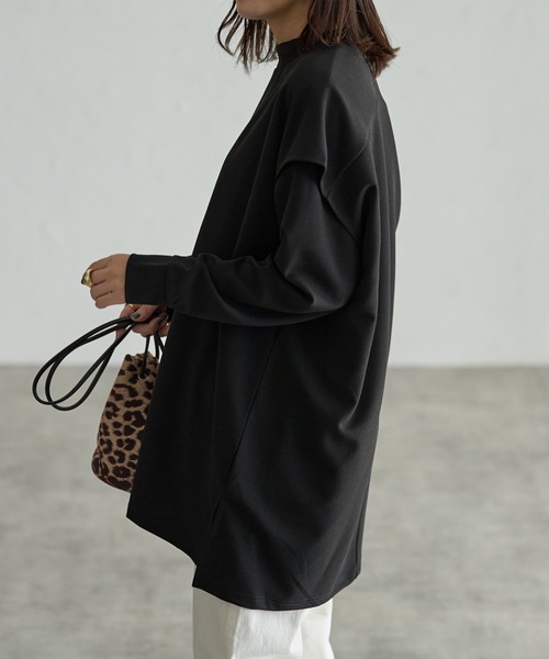 each（イーチ）の「【アンサンブルセット】Vネックベスト＋プチハイネックプルオーバー（アンサンブル・レディース・ブラック/グレー/ベージュ・FREE）」の7枚目の写真