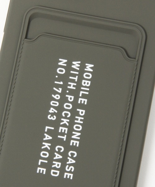 LAKOLE（ラコレ）の「カードポケット付きiPhoneケース / 991463（スマホケース/カバー・レディース・カーキ/チャコール/ベージュ・X-SMALL/SMALL/MEDIUM）」の8枚目の写真