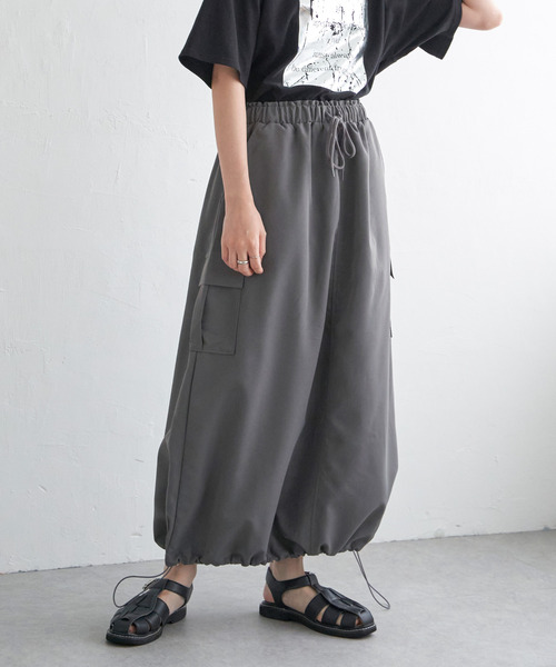 VENCEEXCHANGE（ヴァンスエクスチェンジ）の「ポプリンカーゴスカート（スカート・レディース・チャコールグレー/ブラック/グリーン/ピンク系/その他1/その他2/カーキ・FREE）」の6枚目の写真