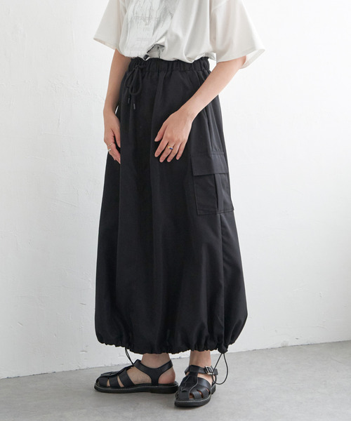 VENCEEXCHANGE（ヴァンスエクスチェンジ）の「ポプリンカーゴスカート（スカート・レディース・チャコールグレー/ブラック/グリーン/ピンク系/その他1/その他2/カーキ・FREE）」の7枚目の写真