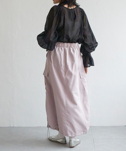 VENCEEXCHANGE（ヴァンスエクスチェンジ）の「ポプリンカーゴスカート（スカート・レディース・チャコールグレー/ブラック/グリーン/ピンク系/その他1/その他2/カーキ・FREE）」の11枚目の写真