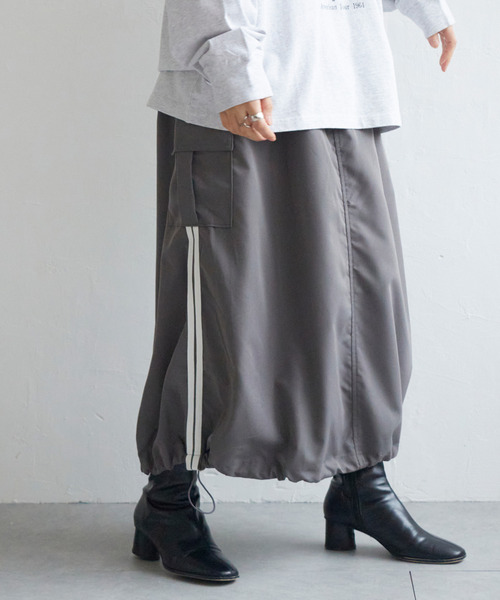 VENCEEXCHANGE（ヴァンスエクスチェンジ）の「ポプリンカーゴスカート（スカート・レディース・チャコールグレー/ブラック/グリーン/ピンク系/その他1/その他2/カーキ・FREE）」の14枚目の写真