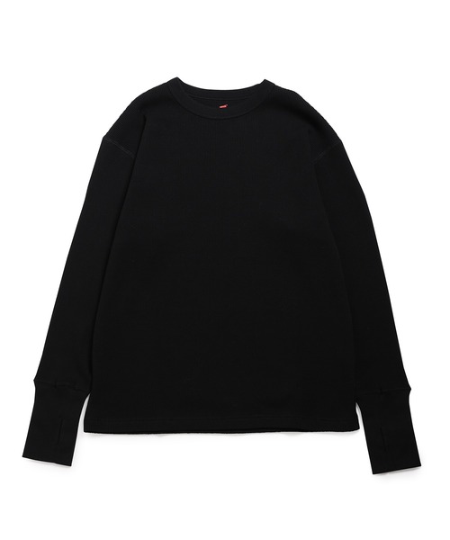 BIOTOP（ビオトープ）の「Hanes EX OG PREMIUM CT THERMAL CN PO（Tシャツ/カットソー・メンズ・ブラック/ホワイト・L/XL/M）」の4枚目の写真