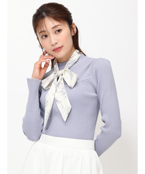 セール】□2024春夏新作□ボウタイビスチェ切替ニット/MM418306