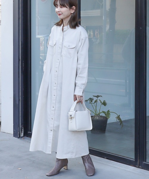 セール】ツイルWポケットAラインワンピース（ワンピース