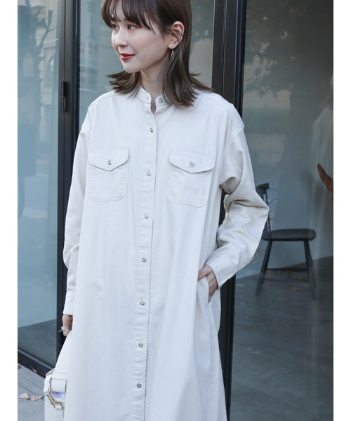 セール】ツイルWポケットAラインワンピース（ワンピース）｜AMERICAN