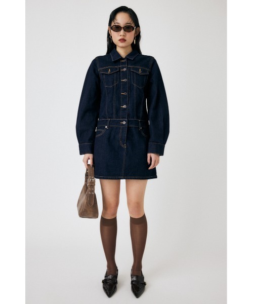 セール】LOW WAIST DENIM MINI ドレス（ワンピース）｜MOUSSY