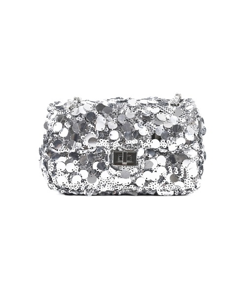 Narcissus（ナルシス）の「【Narcissus】スパンコールバッグ（ショルダーバッグ・レディース・シルバー・FREE）」の4枚目の写真