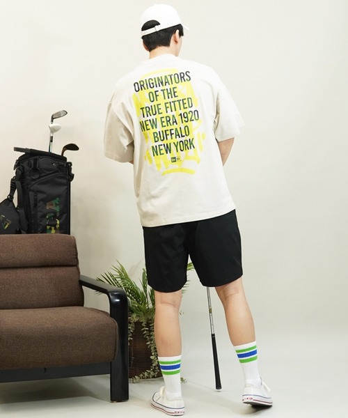 NEW ERA(ニューエラ)の「NEW ERA/ニューエラ 半袖Tシャツ バックプリント 14121861/14121862/14121863(Tシャツ/カットソー・メンズ・ブラック/ストーン/ホワイト・M/L/XL/2XL)」の18枚目の写真