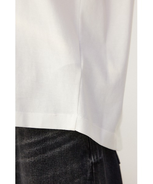 crie conforto（クリーコンフォルト）の「ショルダータックプルオーバー（Tシャツ/カットソー・レディース・ホワイト/レッド/ブラック・FREE）」の10枚目の写真