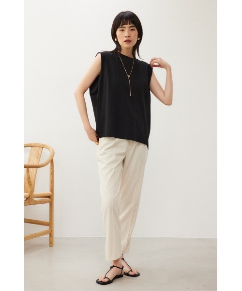 crie conforto（クリーコンフォルト）の「ショルダータックプルオーバー（Tシャツ/カットソー・レディース・ホワイト/レッド/ブラック・FREE）」の12枚目の写真