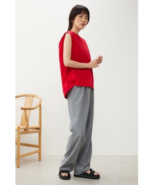 crie conforto（クリーコンフォルト）の「ショルダータックプルオーバー（Tシャツ/カットソー・レディース・ホワイト/レッド/ブラック・FREE）」の22枚目の写真