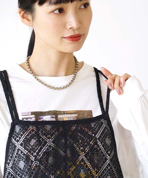 e-zakkamania stores(イーザッカマニアストアーズ)の「シアーレース マルチway ワンピース(ワンピース・レディース・ブラック/アイボリー・フリー)」の15枚目の写真