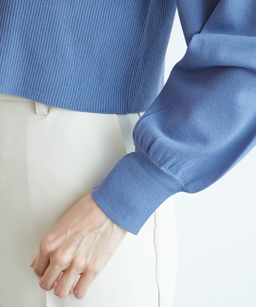 ROPE' PICNIC(ロペピクニック)の「ショート丈袖ボリュームカーディガン/UVカット(カーディガン/ボレロ・レディース・ブラック/ライトグレー/クリーム/ブルー系その他4・38)」の17枚目の写真