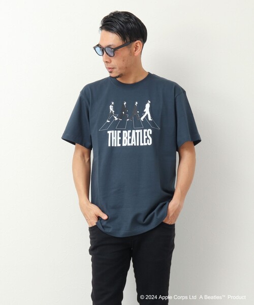 GOOD ROCK SPEED（グッドロックスピード）の「【Good Rock Speed/グッドロックスピード】THE BEATLES  / abbey road / ビートルズ / プリントTシャツ（Tシャツ/カットソー・メンズ・ホワイト/スミクロ/ブルー系その他・L/S/M）」の18枚目の写真