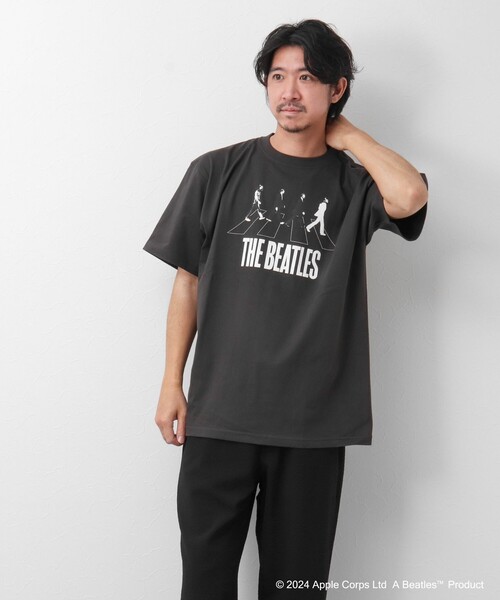 GOOD ROCK SPEED（グッドロックスピード）の「【Good Rock Speed/グッドロックスピード】THE BEATLES  / abbey road / ビートルズ / プリントTシャツ（Tシャツ/カットソー・メンズ・ホワイト/スミクロ/ブルー系その他・L/S/M）」の13枚目の写真