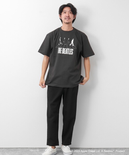GOOD ROCK SPEED（グッドロックスピード）の「【Good Rock Speed/グッドロックスピード】THE BEATLES  / abbey road / ビートルズ / プリントTシャツ（Tシャツ/カットソー・メンズ・ホワイト/スミクロ/ブルー系その他・L/S/M）」の14枚目の写真