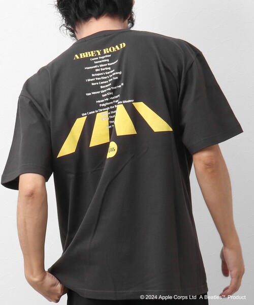 GOOD ROCK SPEED（グッドロックスピード）の「【Good Rock Speed/グッドロックスピード】THE BEATLES  / abbey road / ビートルズ / プリントTシャツ（Tシャツ/カットソー・メンズ・ホワイト/スミクロ/ブルー系その他・L/S/M）」の15枚目の写真