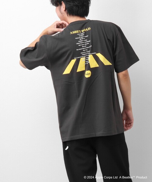 GOOD ROCK SPEED（グッドロックスピード）の「【Good Rock Speed/グッドロックスピード】THE BEATLES  / abbey road / ビートルズ / プリントTシャツ（Tシャツ/カットソー・メンズ・ホワイト/スミクロ/ブルー系その他・L/S/M）」の7枚目の写真