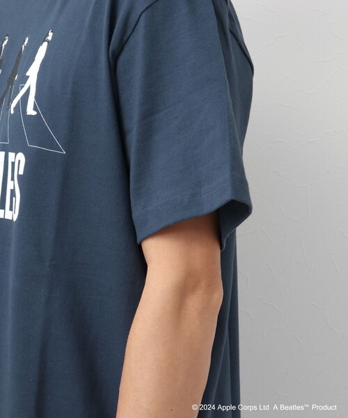 GOOD ROCK SPEED（グッドロックスピード）の「【Good Rock Speed/グッドロックスピード】THE BEATLES  / abbey road / ビートルズ / プリントTシャツ（Tシャツ/カットソー・メンズ・ホワイト/スミクロ/ブルー系その他・L/S/M）」の5枚目の写真