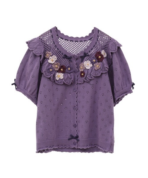 PINK HOUSE（ピンクハウス）の「ヴァイレットモチーフニット  