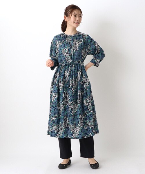 one'sterrace（ワンズテラス）の「コバナ 前開きワンピース（ワンピース・レディース・グリーン系5/グレー系4/ネイビー系5・00）」の15枚目の写真
