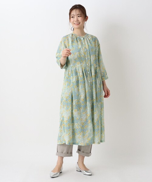 one'sterrace（ワンズテラス）の「コバナ 前開きワンピース（ワンピース・レディース・グリーン系5/グレー系4/ネイビー系5・00）」の17枚目の写真