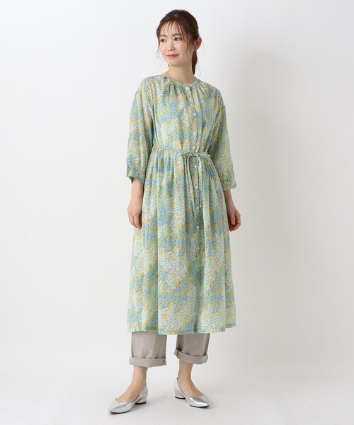 one'sterrace（ワンズテラス）の「コバナ 前開きワンピース（ワンピース・レディース・グリーン系5/グレー系4/ネイビー系5・00）」の18枚目の写真