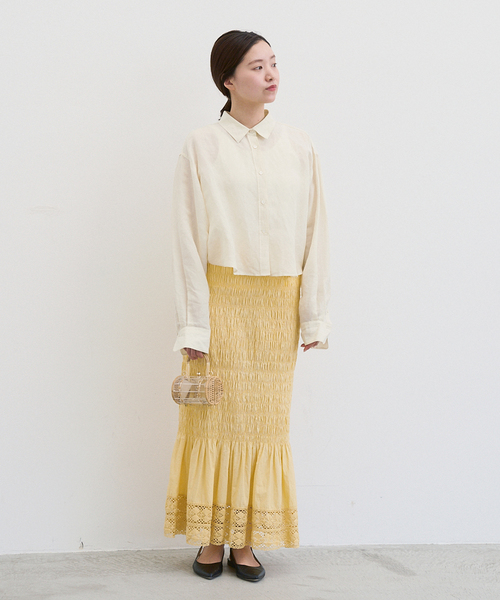 2点セットイエナ　ラミーショートシャツ　ブラウン& マッキントッシュ　ブラウス IENA｜イエナのシャツ/ブラウス（ショート丈）通販 - ZOZOTOWN