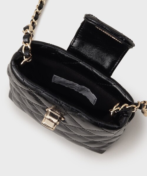 OPAQUE.CLIP（オペークドットクリップ）の「◆キルティングデザインチェーンミニショルダーバッグ（ショルダーバッグ・レディース・イエロー系その他/アイボリー/ブラック/ブルー系7・00）」の10枚目の写真