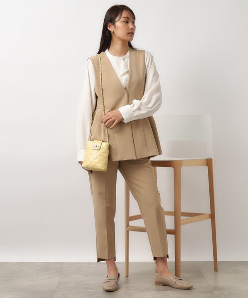 OPAQUE.CLIP（オペークドットクリップ）の「◆キルティングデザインチェーンミニショルダーバッグ（ショルダーバッグ・レディース・イエロー系その他/アイボリー/ブラック/ブルー系7・00）」の18枚目の写真