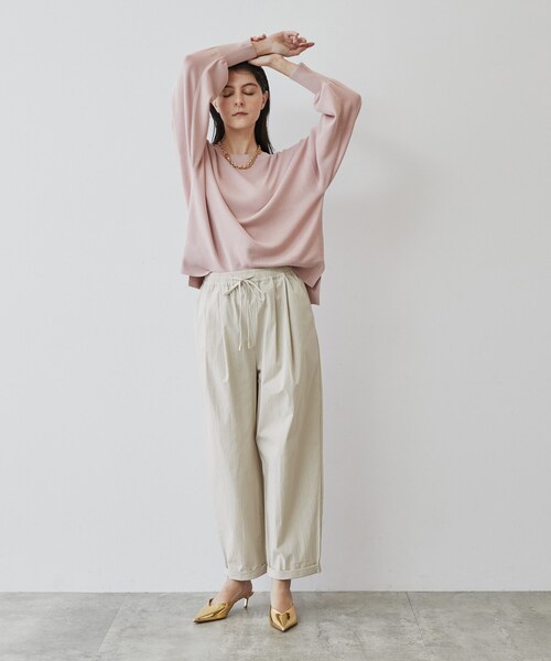 cloenc(クロエンス)の「◆【手洗い可】ワークテーパードパンツ(その他パンツ・レディース・カーキ/ブラック/ベージュ・03/02/01)」の12枚目の写真