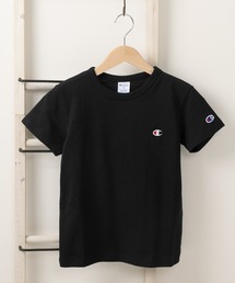 Champion（チャンピオン）の「【Champion/チャンピオン】ワンポイントロゴ刺繍＆ミニワッペンデザイン ベーシックキッズ半袖Tシャツ/半袖カットソー/【100ｃｍ-160ｃｍ】（Tシャツ/カットソー・キッズ）」