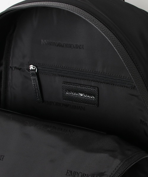 EMPORIO ARMANI（エンポリオアルマーニ）の「【エンポリオ アルマーニ】ASV バックパック 再生ナイロン イーグルプレート（バックパック/リュック・レディース・ブラック・FREE）」の4枚目の写真