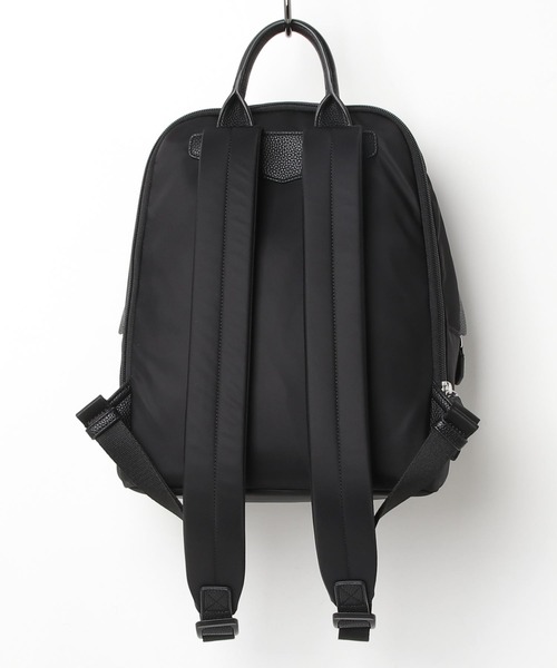 EMPORIO ARMANI（エンポリオアルマーニ）の「【エンポリオ アルマーニ】ASV バックパック 再生ナイロン イーグルプレート（バックパック/リュック・レディース・ブラック・FREE）」の2枚目の写真