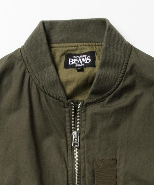 BEAMS（ビームス）の「BEAMS / タイプライター MA-1（ミリタリージャケット・メンズ・オリーブ/ブラック・LARGE/SMALL/MEDIUM）」の6枚目の写真