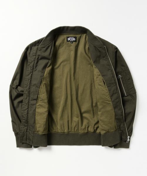 BEAMS（ビームス）の「BEAMS / タイプライター MA-1（ミリタリージャケット・メンズ・オリーブ/ブラック・LARGE/SMALL/MEDIUM）」の7枚目の写真
