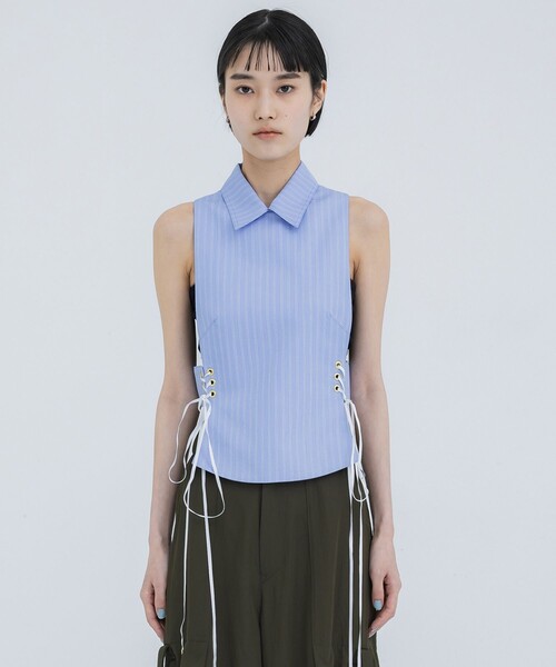 AKIKOAOKI(アキコアオキ)の「【AKIKOAOKI/アキコアオキ】dickey-01(シャツ/ブラウス・レディース・ブルー・FREE)」の4枚目の写真